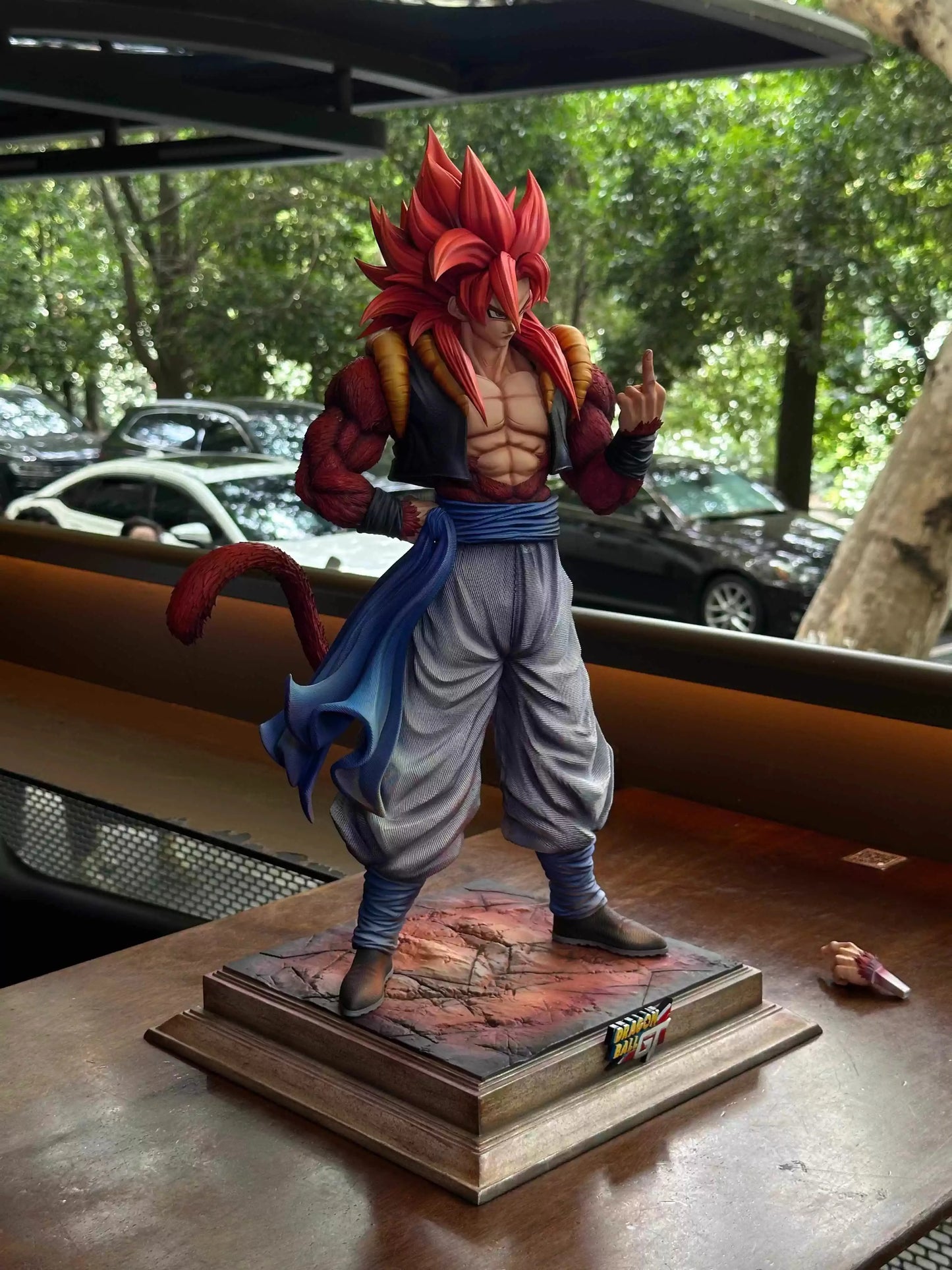 YS Dragon Ball Gogeta Anime Figure Super Saiyan 4 Gogeta Action Figurine No Base Statue PVC Collection Model Toy Birthday Gift