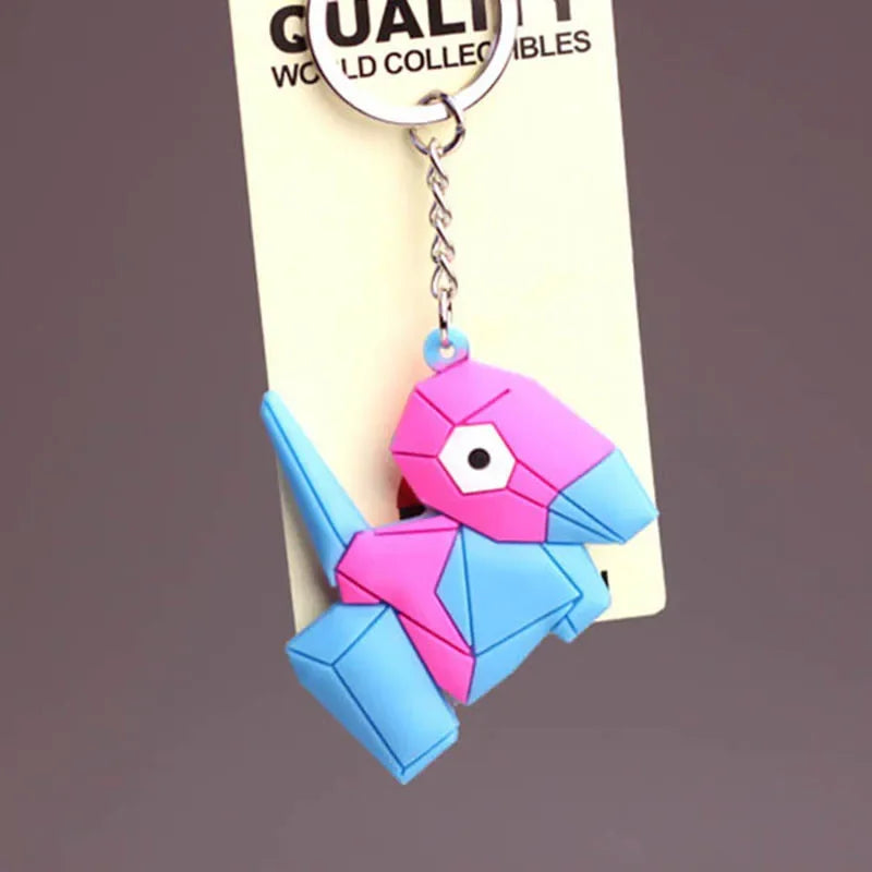 New Pokemon keychain Pikachu Pokémon PVC soft plastic pendant fashion bag pendant Charmander doll keychain car keychain