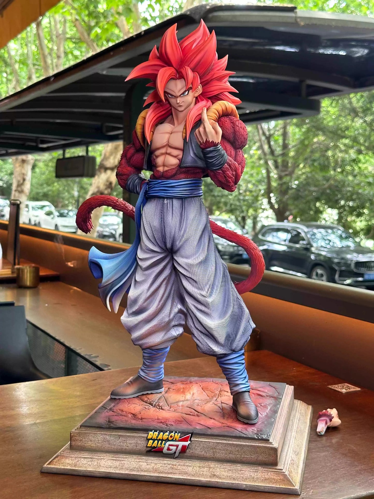 YS Dragon Ball Gogeta Anime Figure Super Saiyan 4 Gogeta Action Figurine No Base Statue PVC Collection Model Toy Birthday Gift