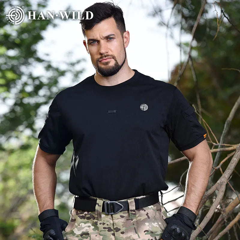 Tactical Shirt Airsoft T-shirts Men Clothing Quick Dry Outdoor Hiking Camping Combat Shirts Sports Trainning Hunting Outfit