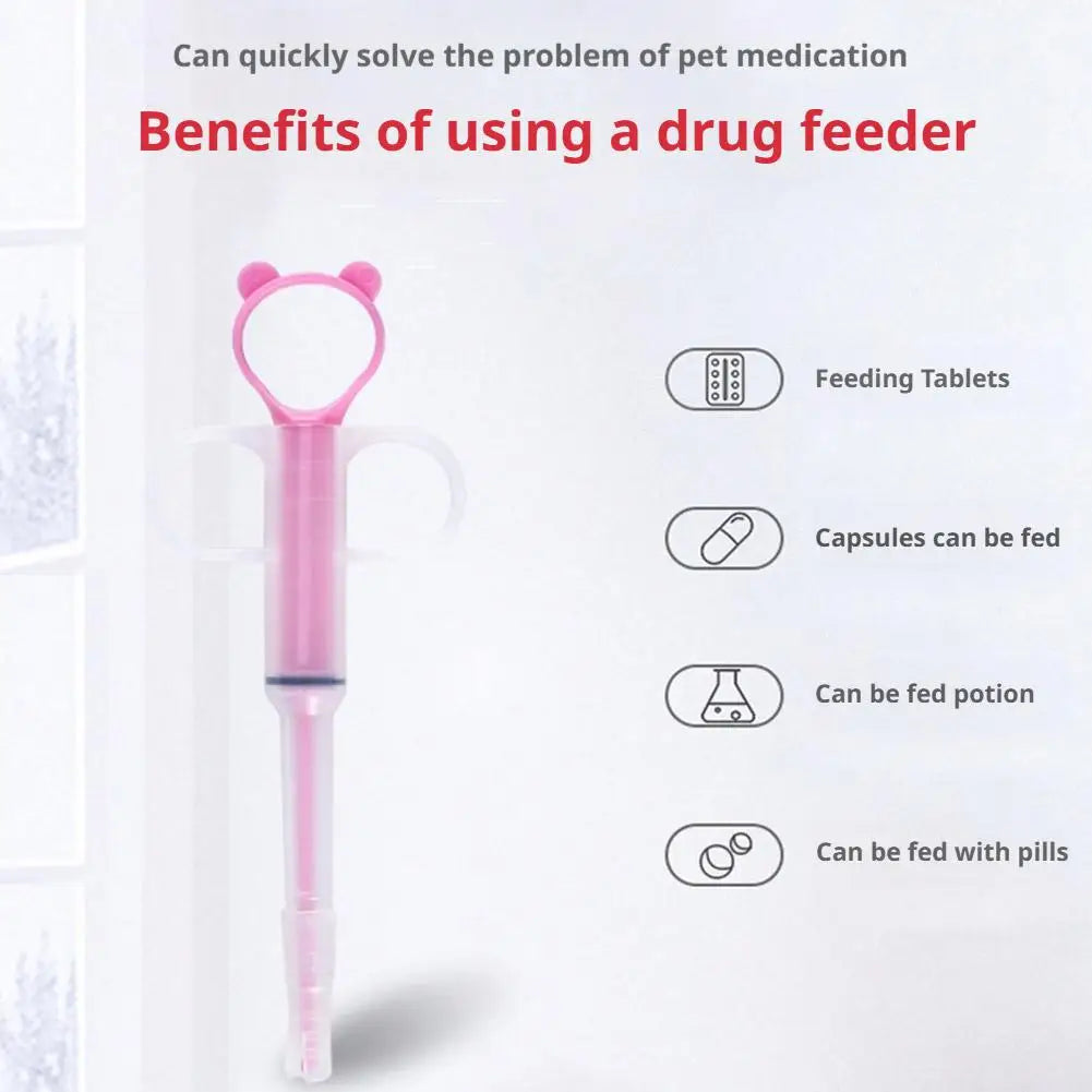 Pet Medicine Feeder Dispenser Cat Tablet Syringe Feeder Push Type Dry/wet Medicine Dispenser For Cat Dog Pet Care Products