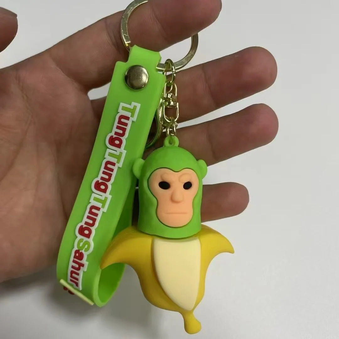New Italian Brainrot Animals Keychains for Accessories Funny Sigma Skibidi Rizz Cat Silly Meme Keyrings Fans Friends Gifts