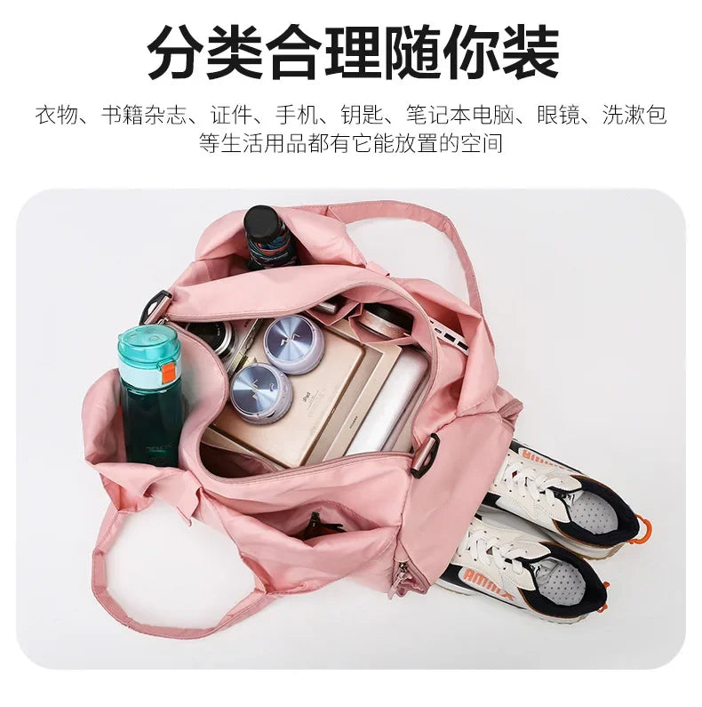 Solid Yoga Mat Bag Gym Fitness Handbags for Women Men Training Sac De Sports Travel Gymtas Nylon Outdoor Sports Tas Sporttas