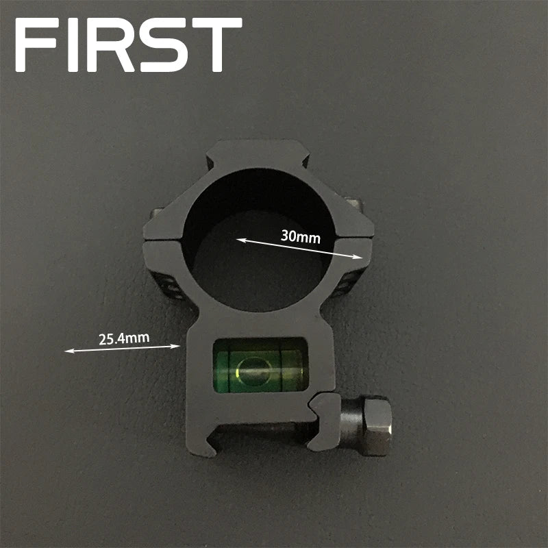 Rifle Optic Scope Mount 25.4mm/30mm Rings Mount with Bubble Level fit 20mm Picatinny Rail for Tactical Hunting rifle Aimng Base