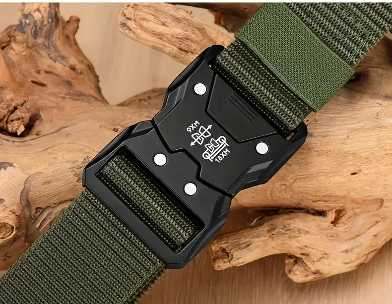 Tactical Waist Belt - Durable Automatic Buckle, Perfect for Outdoor Adventures, Unisex Accessories for Men and Women