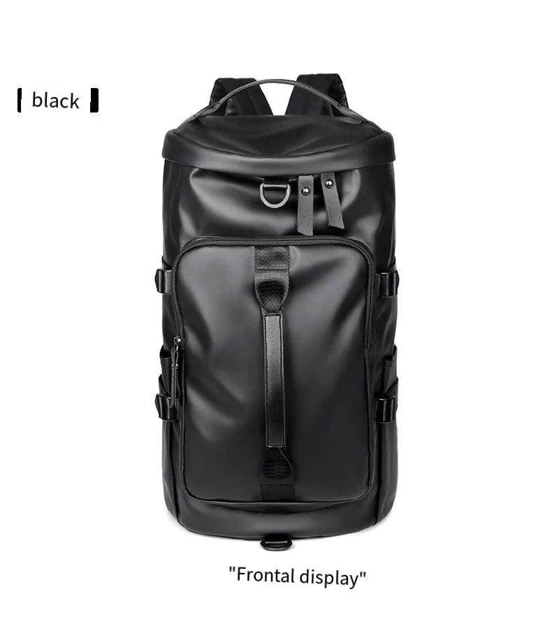 Sports Backpack, Large-Capacity Cylindrical Gym Bag, Unisex Training Bag, Dry and Wet Separation Handbag, Multi-Purpose Water-Repellent Travel Bag, Single Shoulder Crossbody Bag