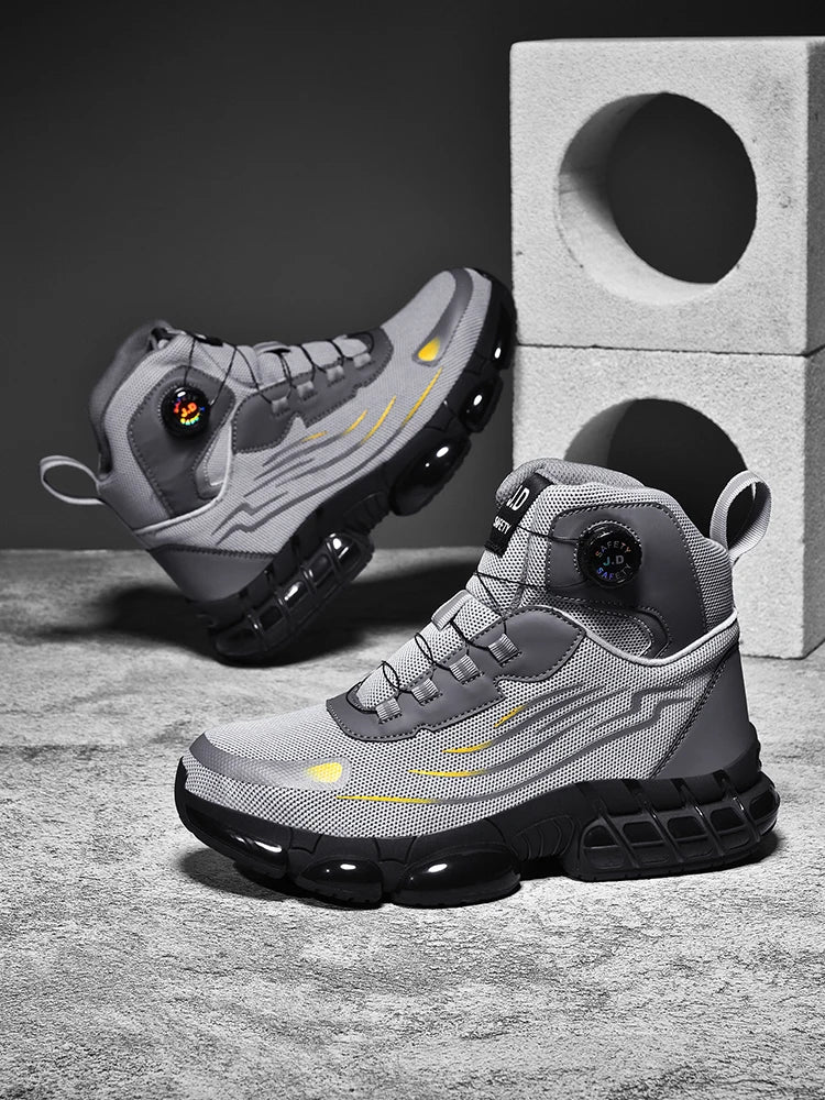 Steel Toe Cap Shoes For Men Work Boots Puncture-Proof Work Safety Shoes Protective Working Shoes Male Footwear Security Sneakers