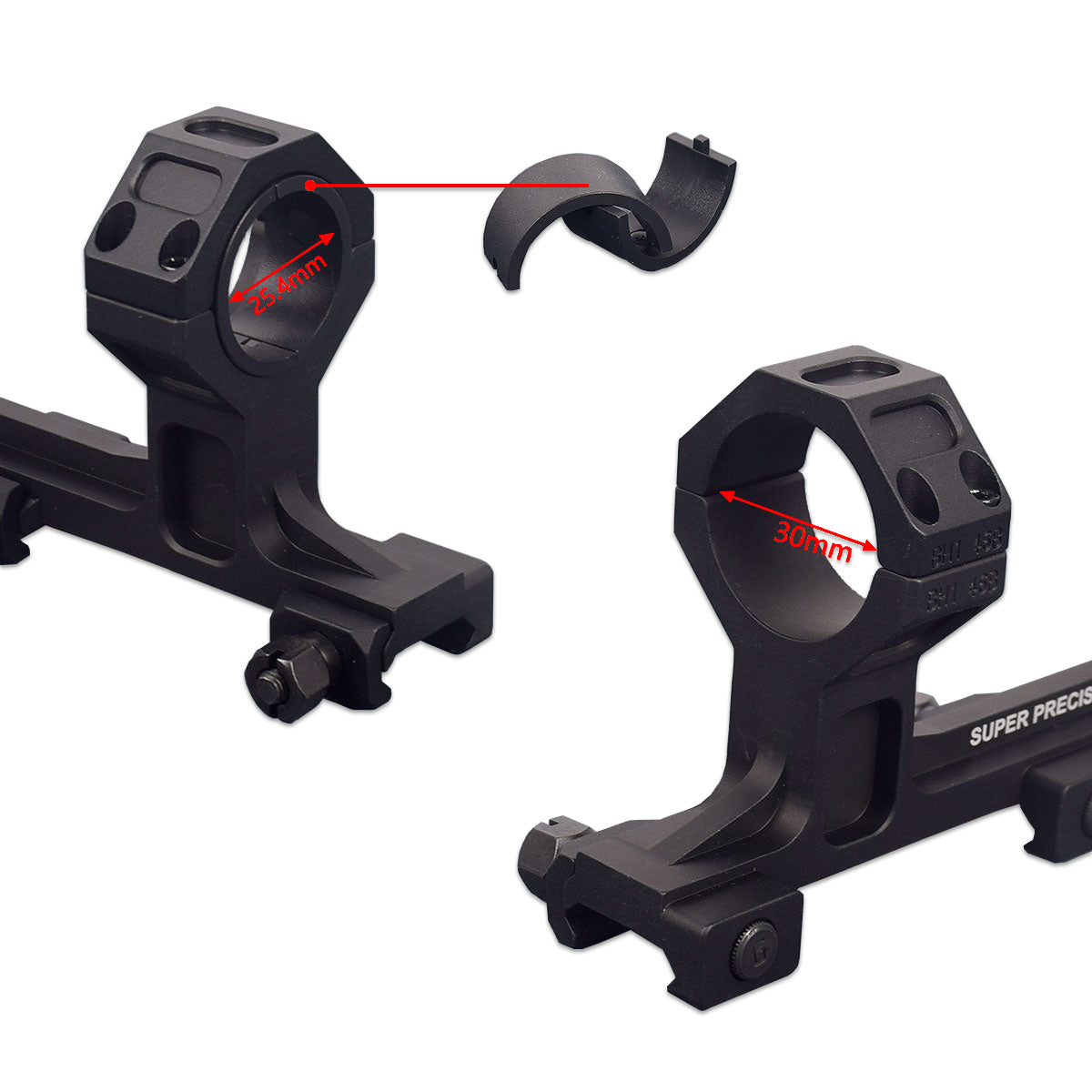 ROF-90/45 RM Red Dot Sight Raiser Mount For GEISSELE SUPER PRECISION 25.4/30mm Ring Scope Mount Rifle AR15 M4 M16