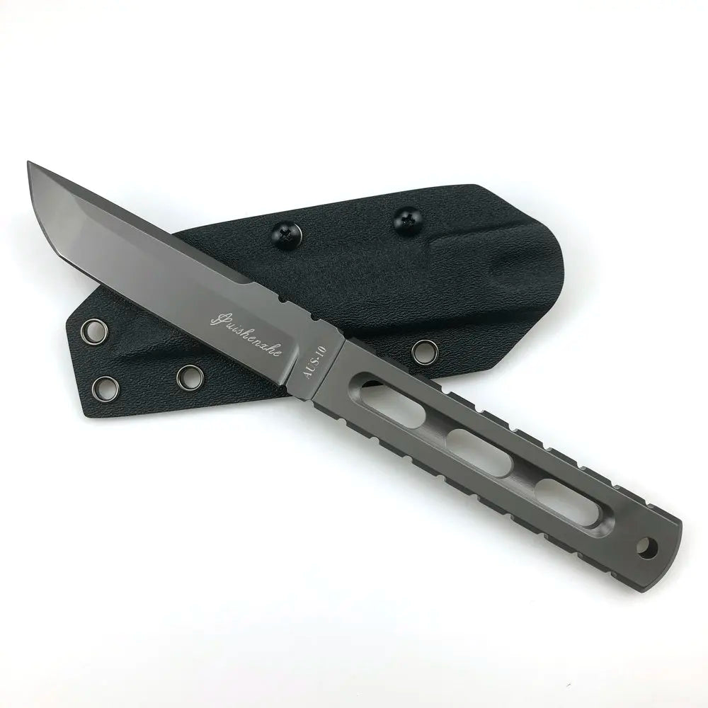 Trskt AUS-10 Steel Tactical Knife - Multi-Purpose Survival Hunting Pocket Knife for Camping Durable EDC Tool Dropshipping