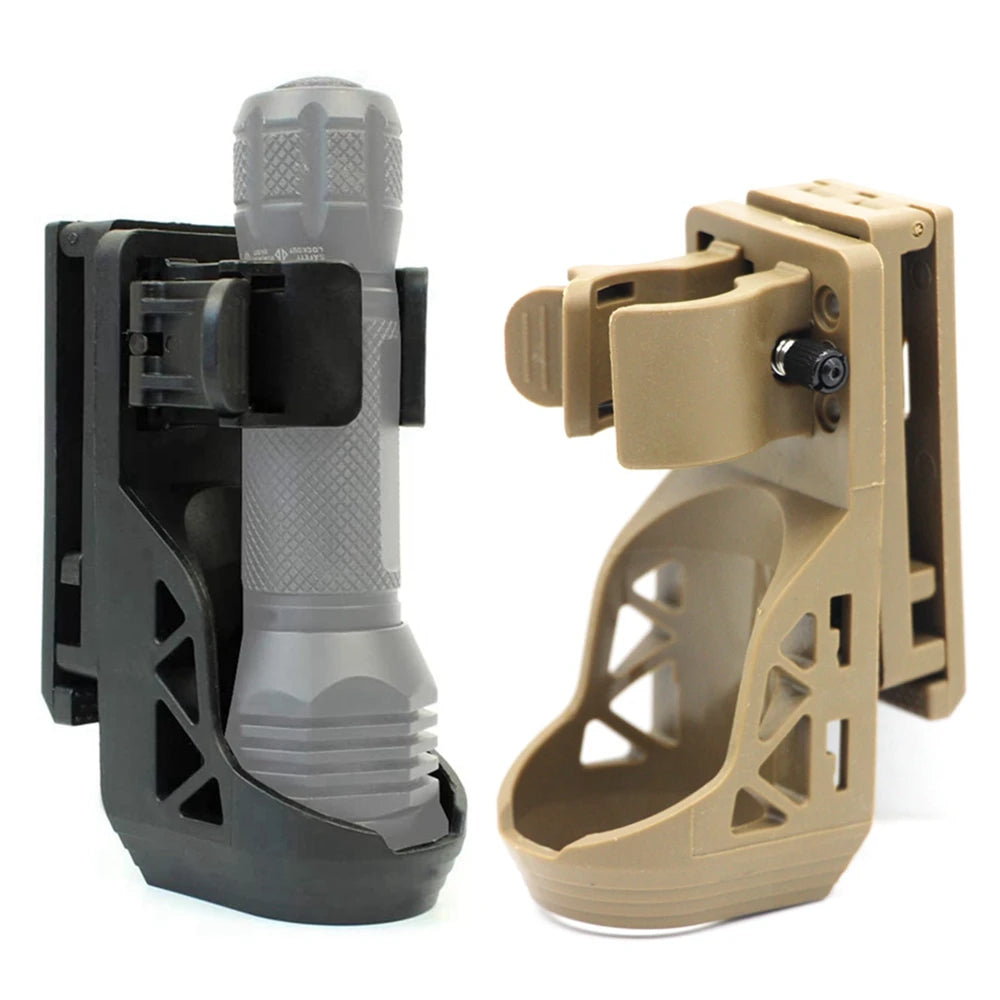 Tactical 360° rotating Flashlight Holster with Lever Side Lock System set General torch set plastic torch set set quick unplug