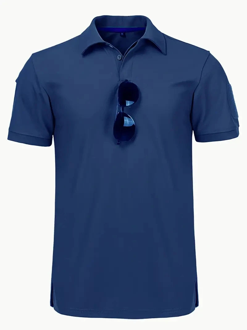 Tactical Military T-shirt Outdoor Breathable Army Combat T Shirt Quick Dry Hunting Camping Hiking Fishing Lapel Polos Tee Tops