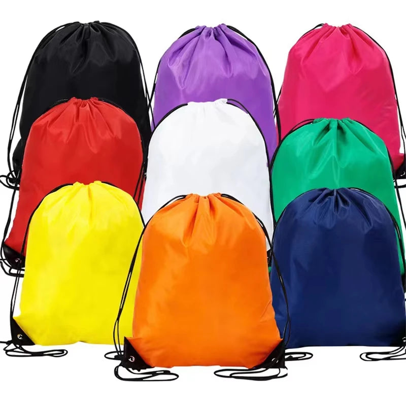 Gym Drawstring Shoe Bag,Clothes Cycling Backpack,Waterproof Belt Nylon Portable Sports Bag
