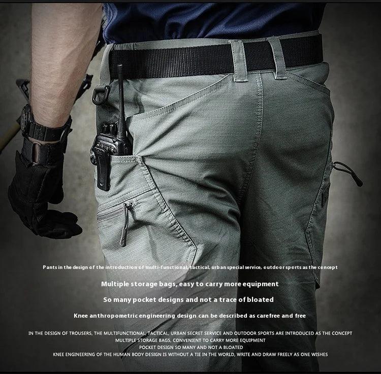 Tactical pants Men's slim-fit training pants Waterproof spring and fall outdoor overalls assault pants
