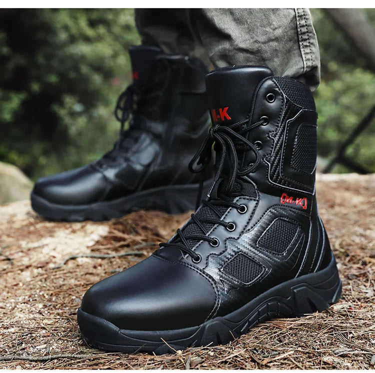 Tactical Boots Men Special Force Desert Combat Outdoor Hiking Ankle Shoes Men Work Safty Outdoor High-top Boots
