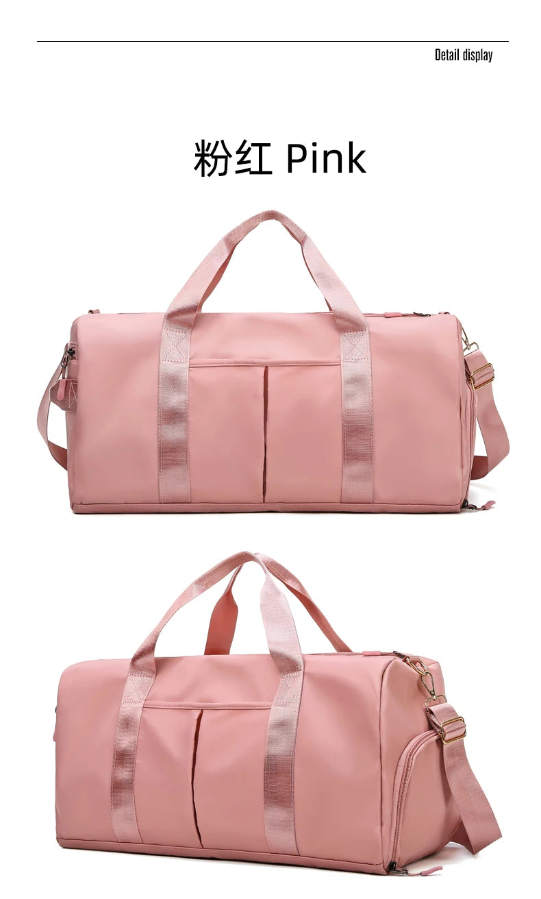 Gym Bag Men Women Training Fitness Swim Travel Luggage Handbag Yoga Shoulder Pack Shoes Storage Waterproof Dry Wet Separation
