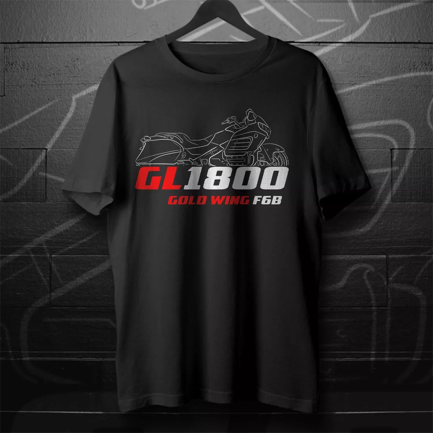 Man T Shirt Casual GL 1800 Gold Wing 2001-2024 Motorcycle T shirt Graphic Summer Short Sleeves 100% Cotton