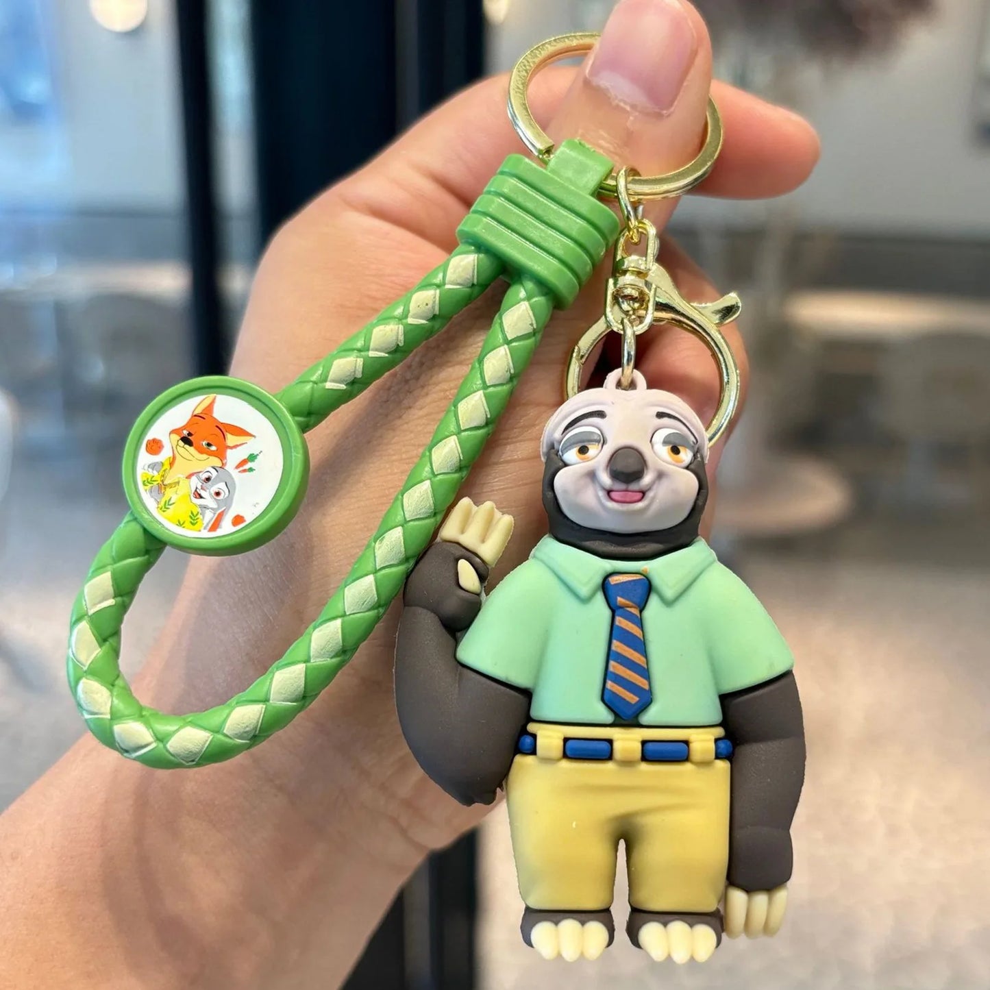 Wholesale Anime Disney Keychain New Mickey Mouse Minnie Lilo & Stitch Doll Keyring Ornament Key Chain Car Pendant Kid Toys Gifts