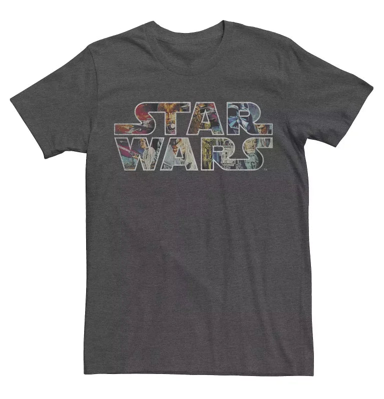Official Star Wars-themed printed short-sleeved, loose and comfortable T-shirts for men and women on the street