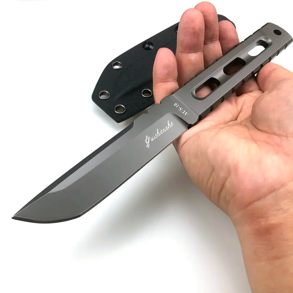 Trskt AUS-10 Steel Tactical Knife - Multi-Purpose Survival Hunting Pocket Knife for Camping Durable EDC Tool Dropshipping