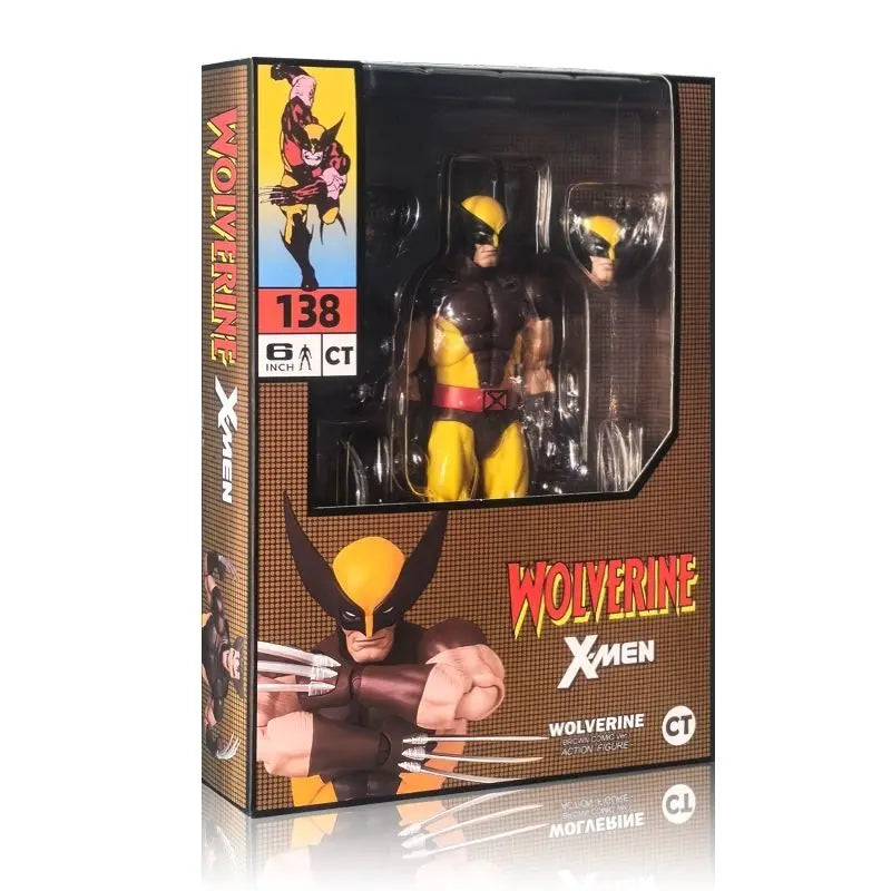New CT Toys Mafex 96 Wolverine Figure Brown Comic X-Men Action Figure Mafex 138 Shf Anime Figurine Ko Model Toy Gifts