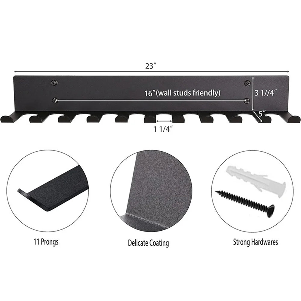 Gym Equipment Storage Rack Wall Mount Heavy Duty Gym Rack Resistance Bands Rack for Exercise Bands Lifting Belts and Jump Ropes