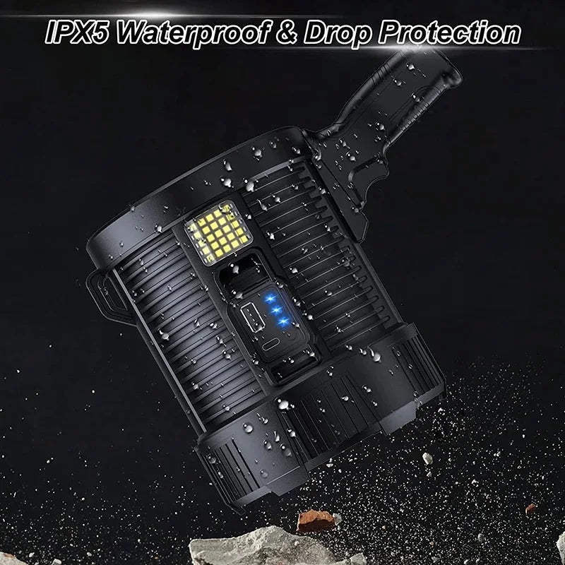 Super Powerful LED Handheld Flashlight XHP90 USB Rechargeable Torch Light 6Modes High Power Flashlight Outdoor Hunting Hand Lamp