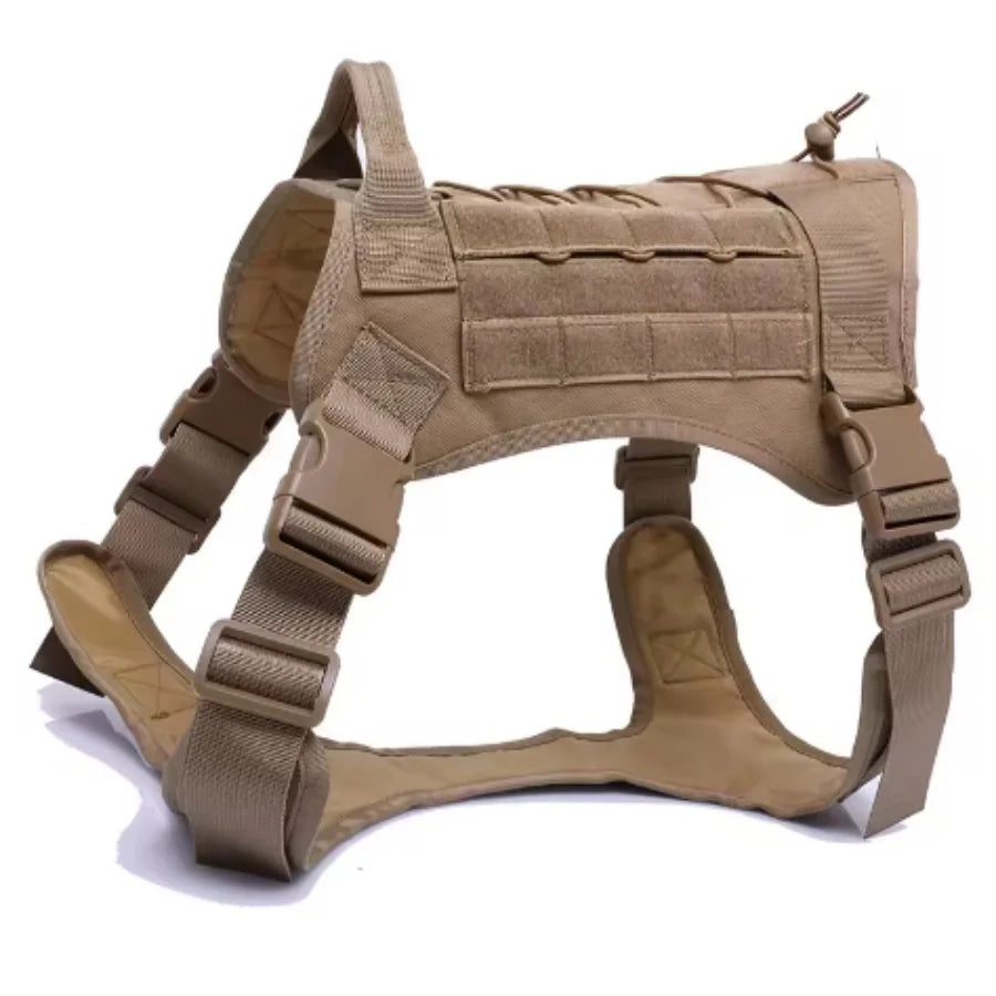 Tactical Dog Harness Military Training Padded Quick Release Vest Pet Training Dog Harness For Set Small Medium Large Dogs