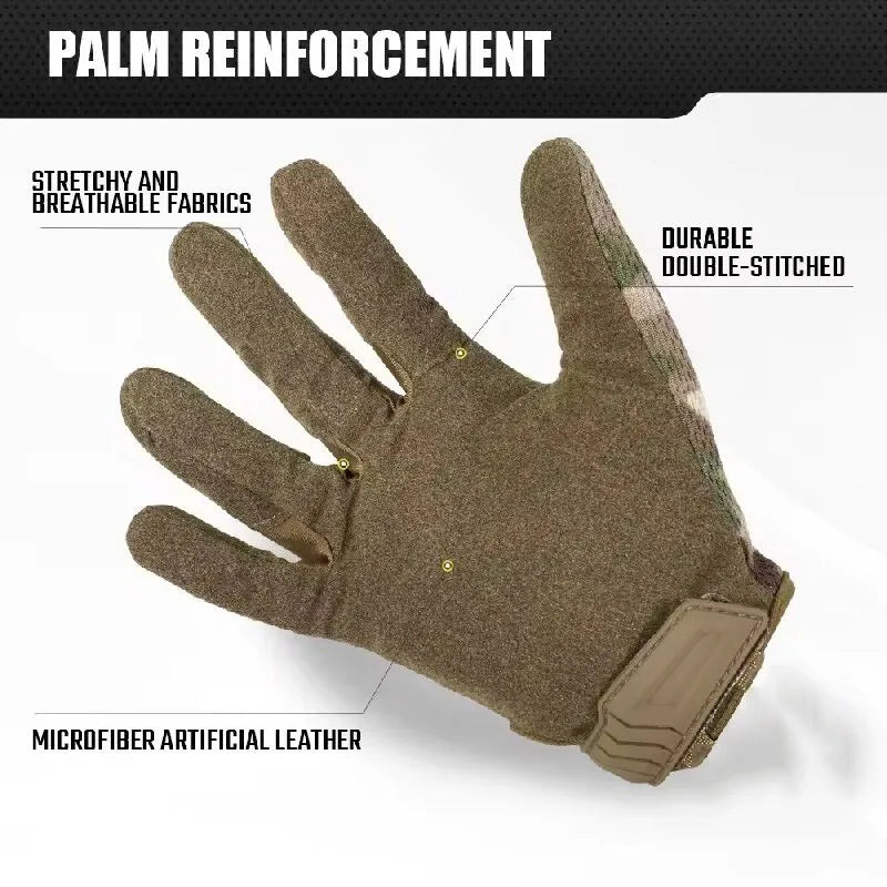 Tactical Full Finger Gloves for Men And Women Touch Screen Compatible Combat Shooting Hunting Outdoor Sports Work Mittens