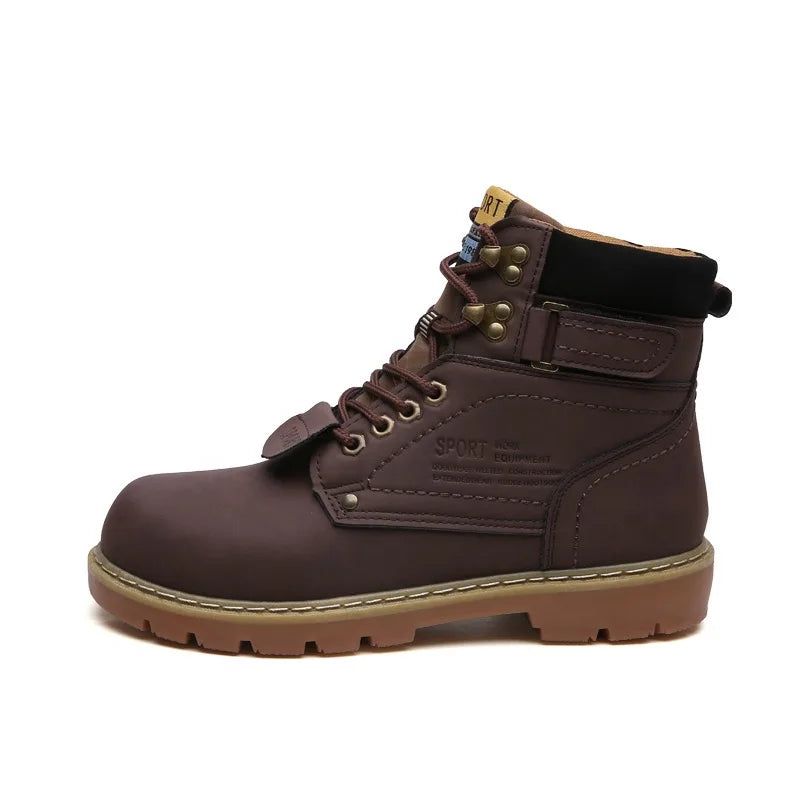 High Quality Boots for Men Classical Outdoor Casual Comfortable Walking Shoes High-top Non-slip Snow Boots Men Botas Para Hombre