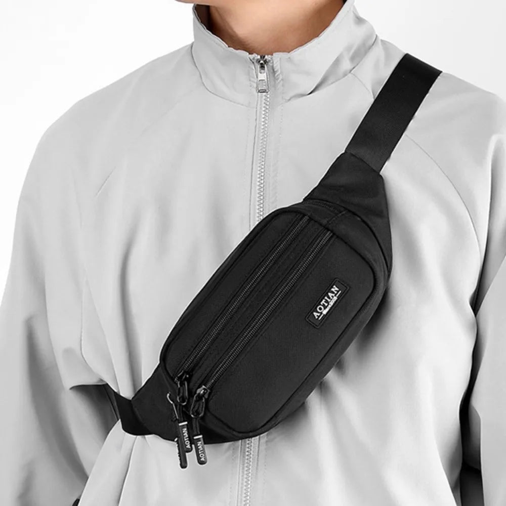 Gym Bag Large Capacity Running Waist Bags Multi-function Lightweight Sports Phone Bag Storage Waterproof Men Chest Bag Men Women