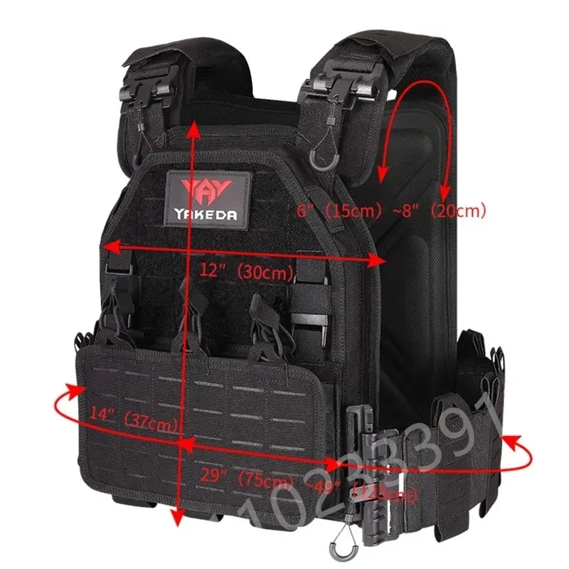 Tactical vest outdoor hunting waterproof paintball equipment Transport equipment lightweight and quickly removable laser cutting