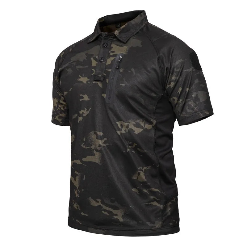Outdoor Tactical Hiking T-Shirts Men Combat Military Army CP Camouflage Hunting Climbing Shirt Sport Clothes