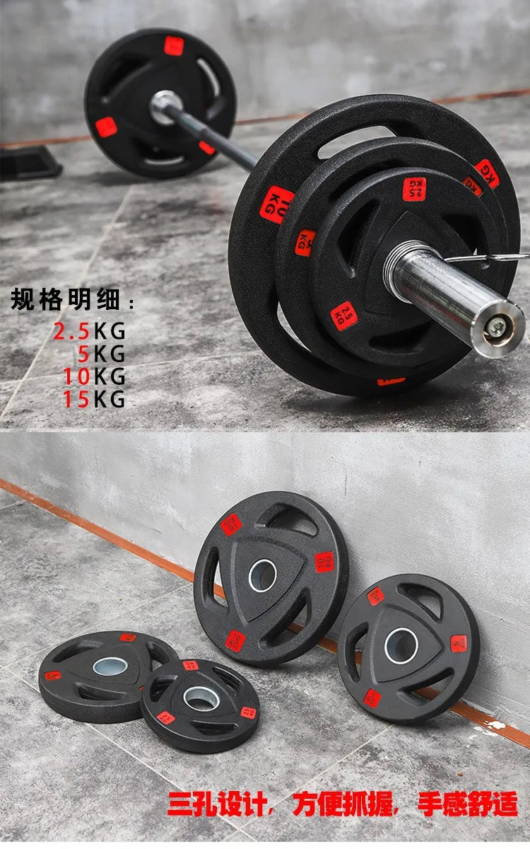Gym Discs Fitness Sports Accessories Workout Equipment Plate Weight 5kg 10kg 20kg 25kg Rubber Weight Plates