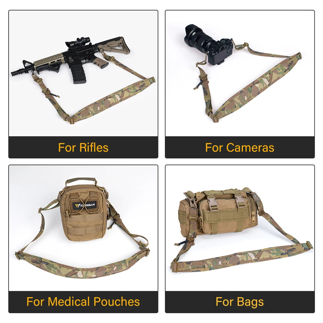 IDOGEAR Tactical R-ifle Sling Slingster 2 Point Hunting Quick Pull Ranger Green 3428