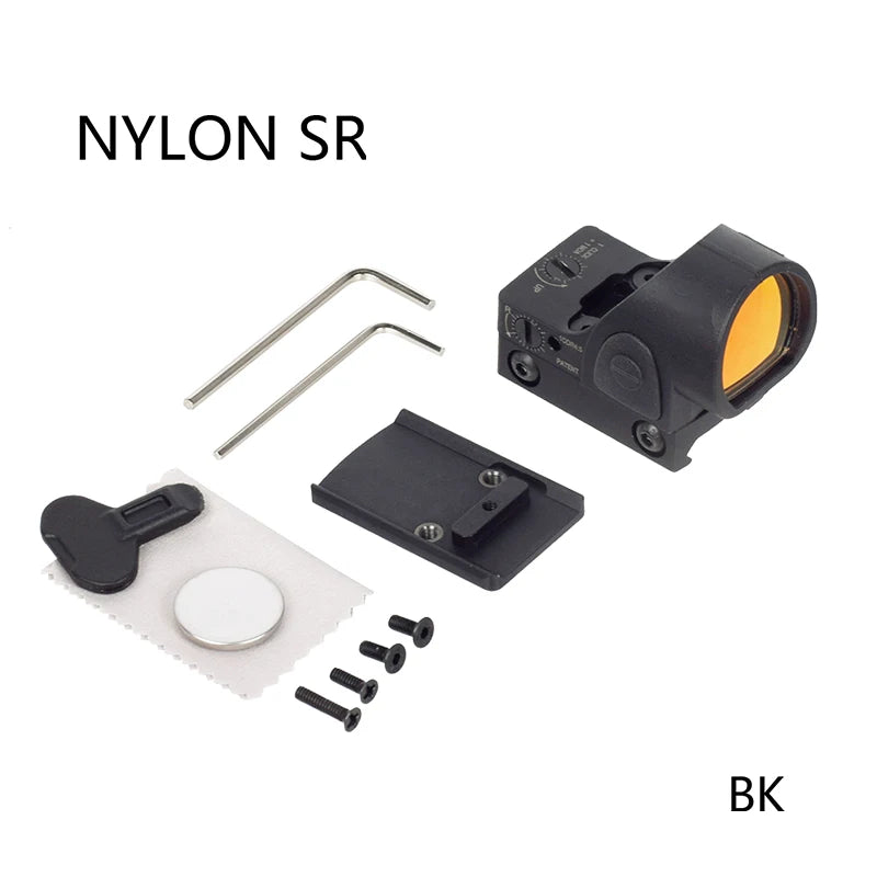 LANBUL RM HD SR Green Red Dot Sight Pistol Rifle Rear Plate Base Airsoft MOS For Glock17 20mm Rail Picatinny Rail Tactical