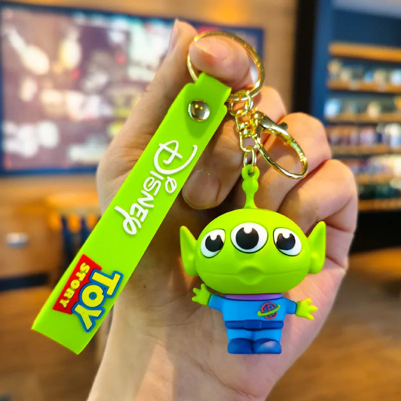 New Cartoon Anime Disney Keychain Mickey Mouse Minnie Lilo & Stitch Keyring Key Chain Car Pendant Kids Toys Gift Wholesale