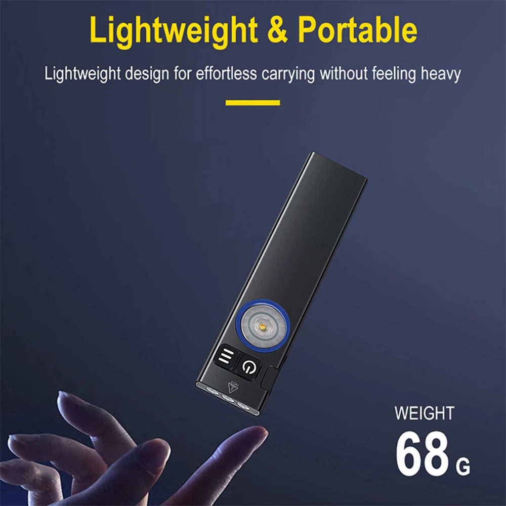 Powerful LED Flashlight Portable Super Bright Torch Multilight lllumination Type-C Charging Long Range Lantern Multi-purpose