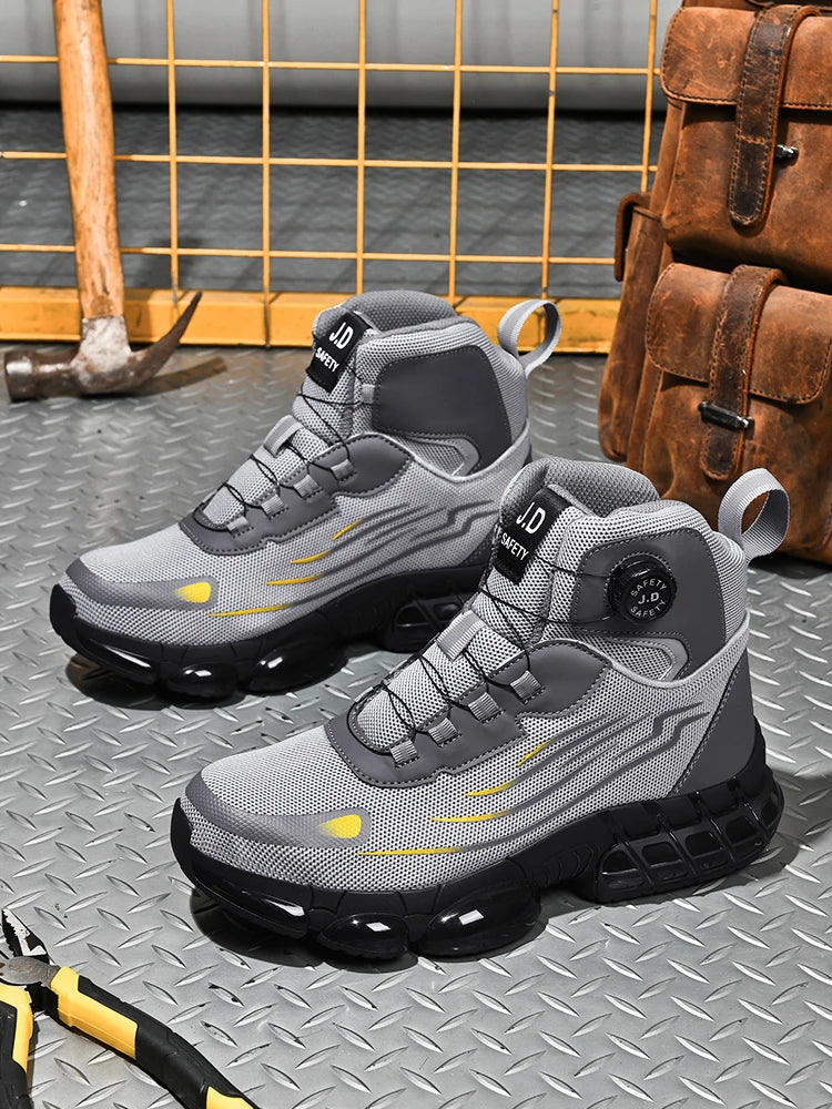 Steel Toe Cap Shoes For Men Work Boots Puncture-Proof Work Safety Shoes Protective Working Shoes Male Footwear Security Sneakers