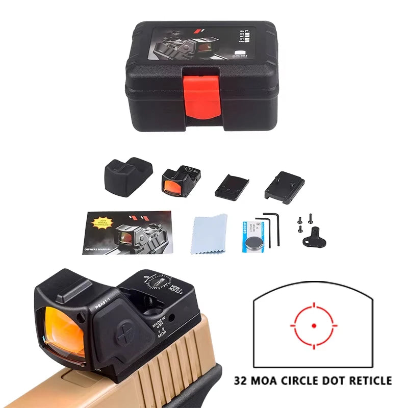 Tactical Trijic RMHD 3MOA Red Dot Sight Reflex Sight G Picatinny Rail/mount No Parallax HD Imaging Handgun Rifle Scopes