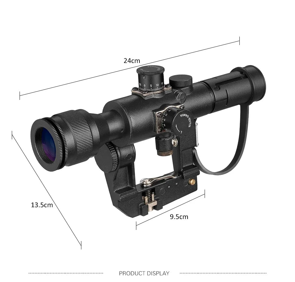 Tactical Svd Dragunov 4x26 Red Illuminated Scope For Hunting Rifle Scope Shooting Ak Scope Red Dot Hunting Optics Hunting Laser