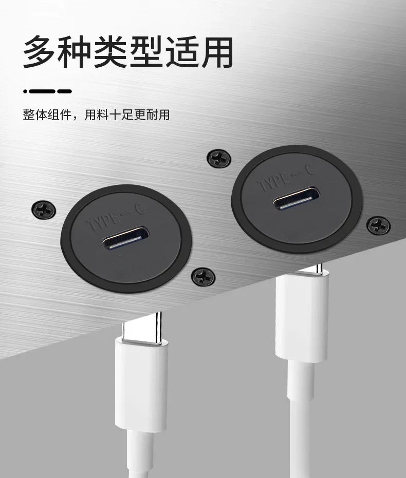 Type-c Round C-port USB connector 24pinz socket TYPE D data transmission charging fast