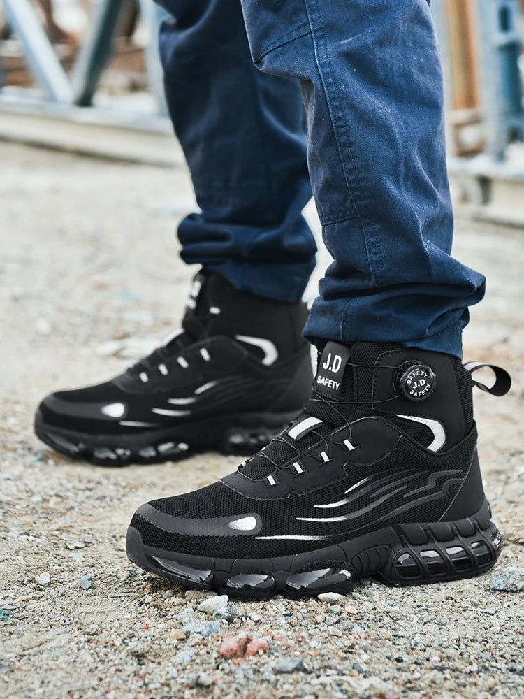 Steel Toe Cap Shoes For Men Work Boots Puncture-Proof Work Safety Shoes Protective Working Shoes Male Footwear Security Sneakers