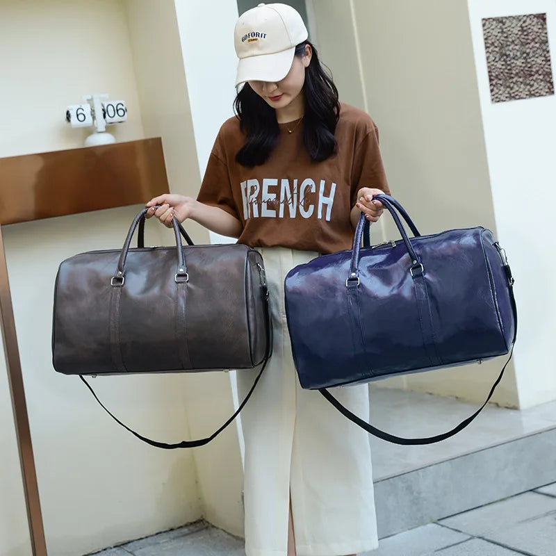 Gym Fitness Bags for Man Leather Travel Duffle Luggage Waterproof Shoulder Swimming Outdoors Boston Sports Female Bags Handbag