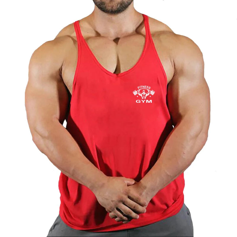 Muscle Mens Bodybuilding Stringer Tank Top gym Clothing Y back Fitness sleeveless vest shirt Weightlifting singlets
