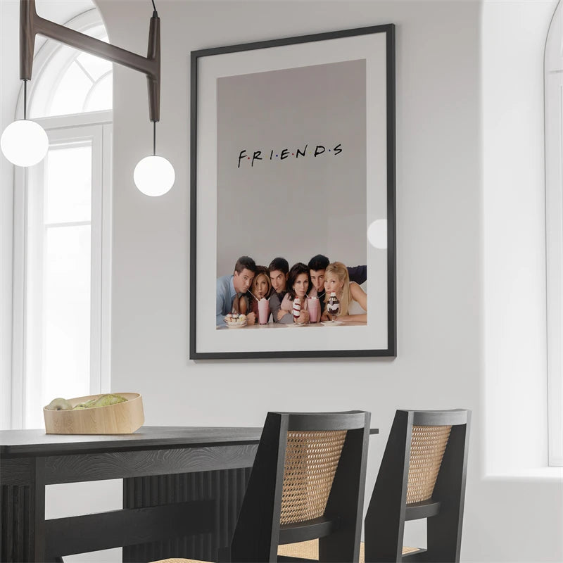 Friends Tv Show Poster Aesthetics Six of One Movie Pictures Canvas Painting For Wall Art Mural Room Decor Home Living Decoration