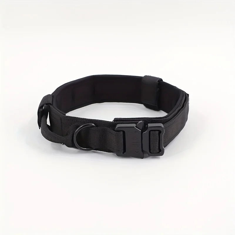 Tactical Dog Collar, Pet Dog Collar, Military Dog Collar Adjustable Dog Training Collar With Quick-release Buckle