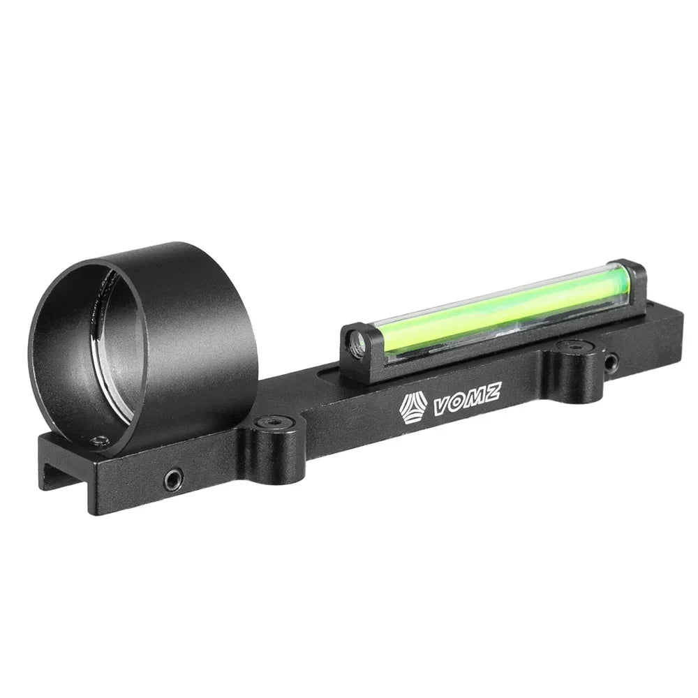 Tactical Fiber 1x28 Rib Rail Fiber Reflex Circle Green Red Dot Sight Outdoor Hunting Rifle Scope Shooting Fit Shotgun Rib Rail