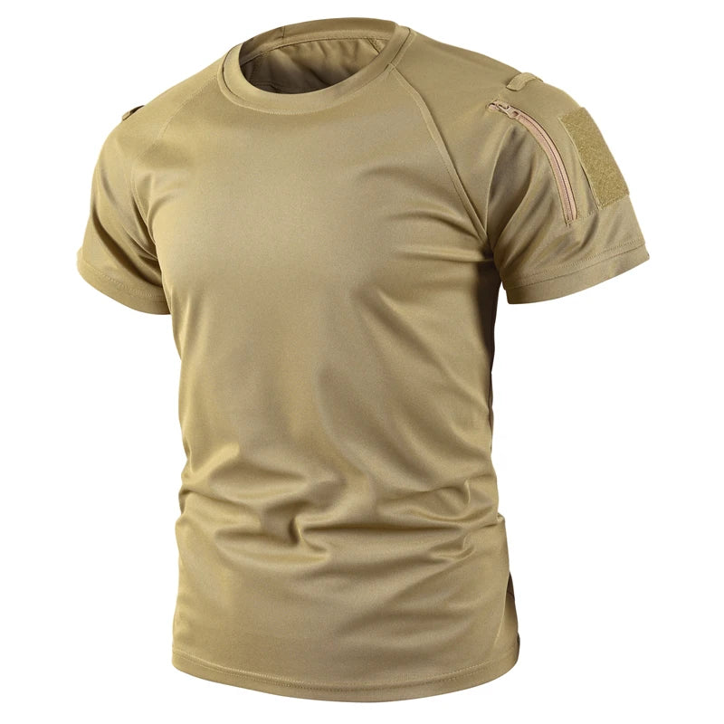Tactical Cargo Quick Dry Combat T-Shirt Men's Military Army Pullover Outdoor Hunting Camping Climbing Trekking Hiking Shirts