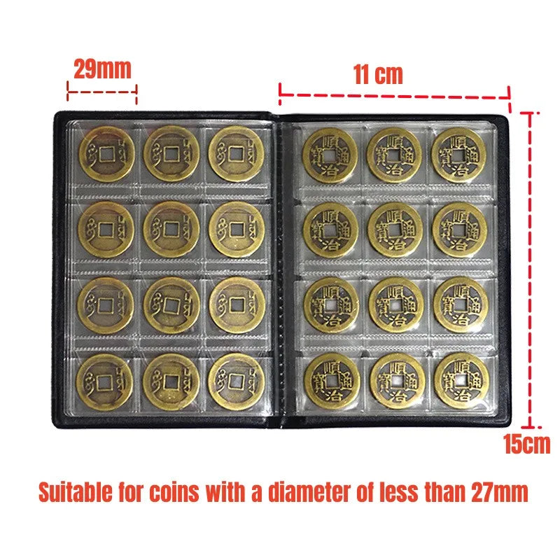 120 Coins Collection Album Money Coin Storage