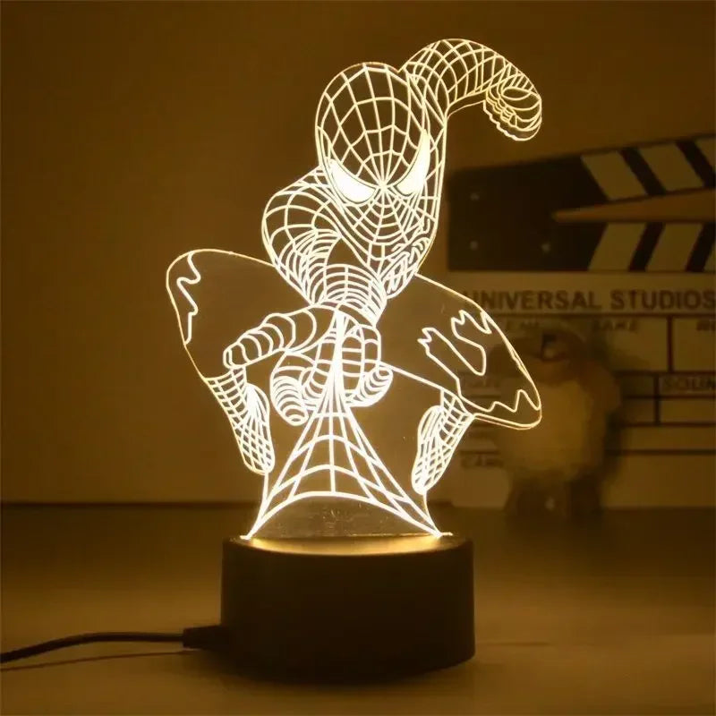 Star Wars Character 3D Model LED Night Light Anime Desk Lamp Cool Action Doll Toys Children's Boys and Girls Birthday Gifts